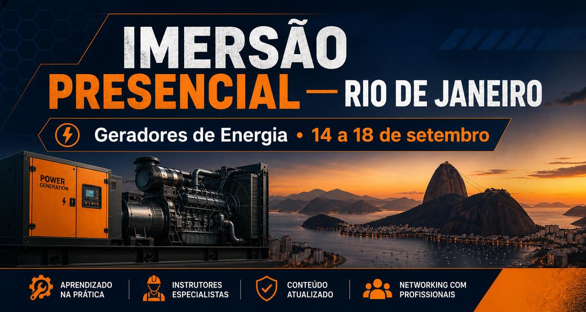 Imersão presencial Rio de Janeiro — Geradores de Energia, 14 a 18 de setembro